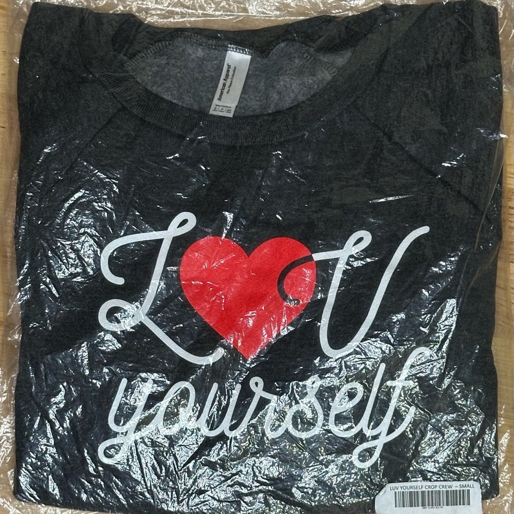 Kids Black 'Love Yourself' Shirt’ ‘American Apperal’